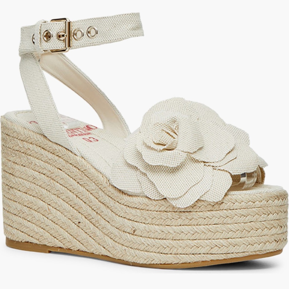 Valentino Garavani Atelier 03 Rose Edition Espadrille Platform Wedge Sandal 35